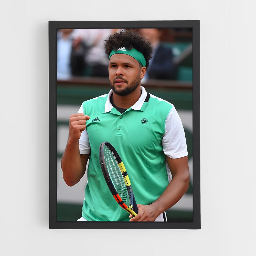 Poster Tsonga en Action – affiche Tennis (vue 2)